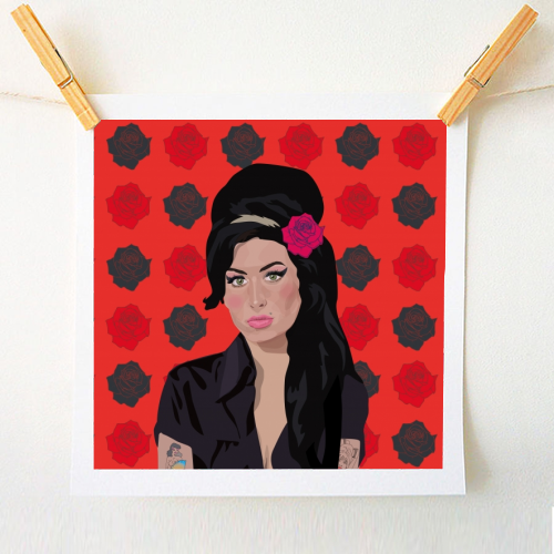 Amy Winehouse - A1 - A4 art print by SABI KOZ