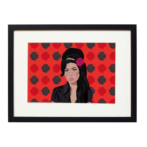 Amy Winehouse - framed poster print by SABI KOZ