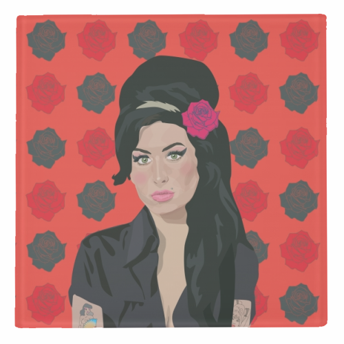 Amy Winehouse - personalised beer coaster by SABI KOZ