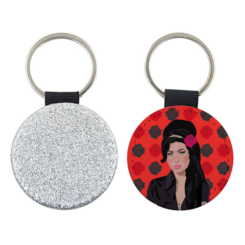 Amy Winehouse - personalised picture keyring by SABI KOZ