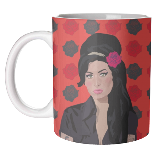 Amy Winehouse - unique mug by SABI KOZ
