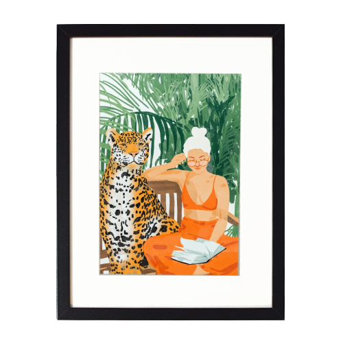 Jungle Vacay II - framed poster print by Uma Prabhakar Gokhale