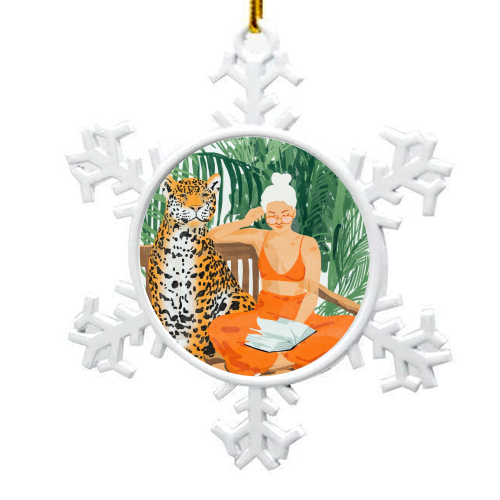 Jungle Vacay II - snowflake decoration by Uma Prabhakar Gokhale