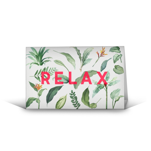 Relax - funny greeting card by The 13 Prints