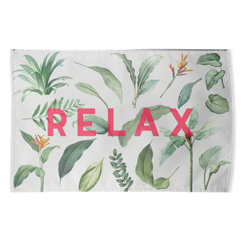 Relax - funny tea towel by The 13 Prints