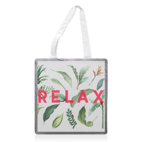 Relax - printed tote bag by The 13 Prints