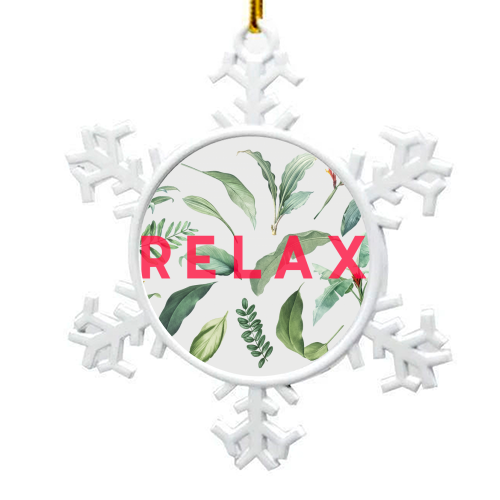 Relax - snowflake decoration by The 13 Prints