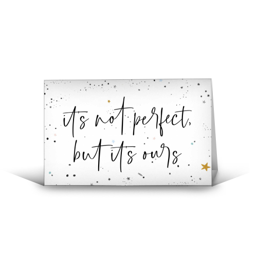 It's Not Perfect - funny greeting card by The 13 Prints