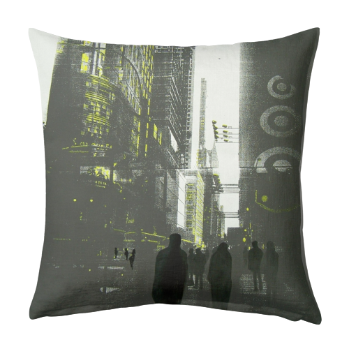 New York Street - designed cushion by Judith Beeby
