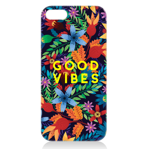 Good Vibes Flowers - unique phone case by The 13 Prints