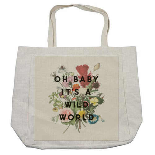 Oh Baby It's A Wild World - cool beach bag by The 13 Prints