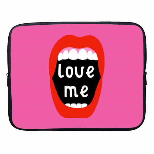 Love Me ! - designer laptop sleeve by Adam Regester
