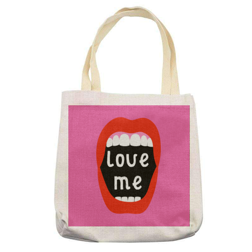 Love Me ! - printed tote bag by Adam Regester