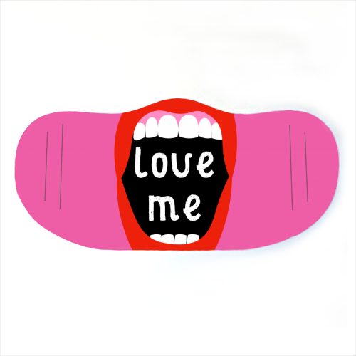 Love Me ! - face cover mask by Adam Regester
