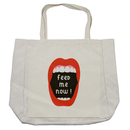Feed Me Now ! - cool beach bag by Adam Regester