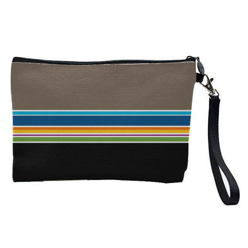Stripes on the horizon - pretty makeup bag by deborah Withey