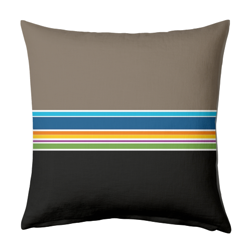 Stripes on the horizon - designed cushion by deborah Withey