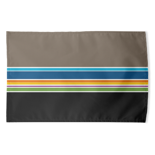 Stripes on the horizon - funny tea towel by deborah Withey