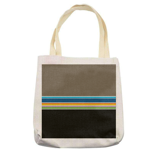 Stripes on the horizon - printed tote bag by deborah Withey