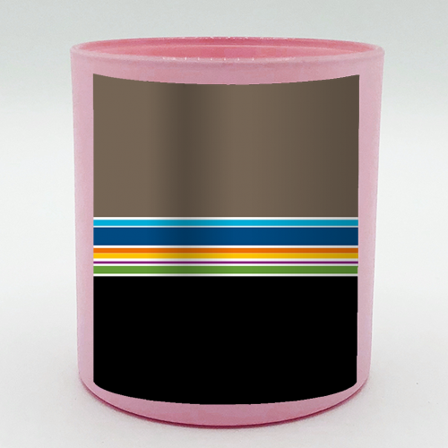 Stripes on the horizon - scented candle by deborah Withey