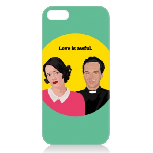 Fleabag & Hot Priest - Love is Awful - unique phone case by SABI KOZ