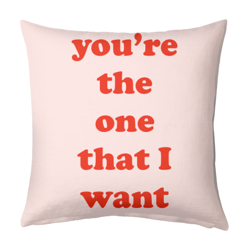 You're the one that I want - designed cushion by Adam Regester