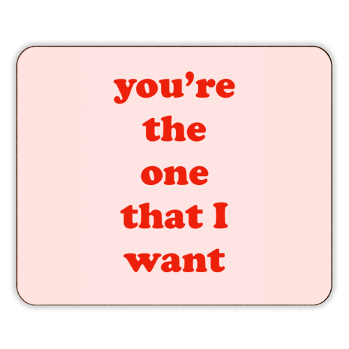 You're the one that I want - designer placemat by Adam Regester