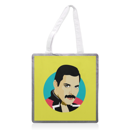 Freddie Mercury - printed tote bag by SABI KOZ