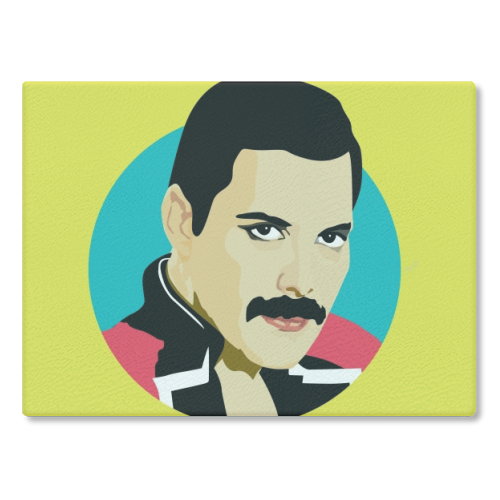 Freddie Mercury - glass chopping board by SABI KOZ