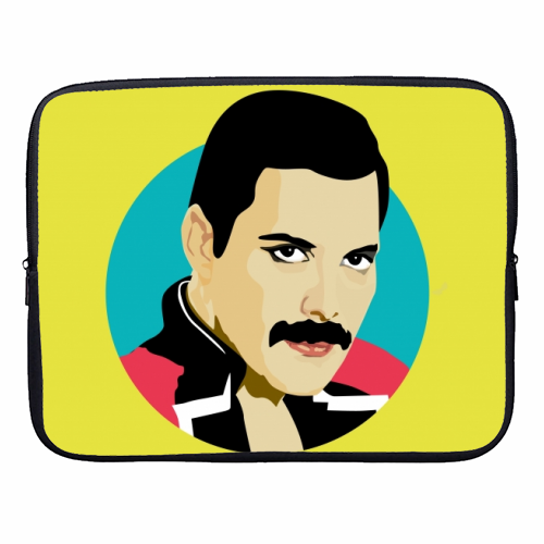 Freddie Mercury - designer laptop sleeve by SABI KOZ