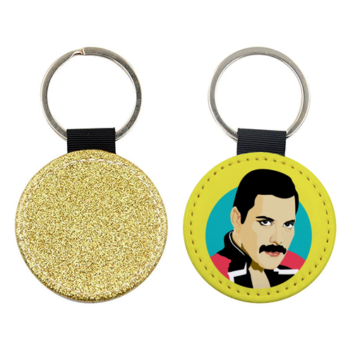 Freddie Mercury - personalised picture keyring by SABI KOZ