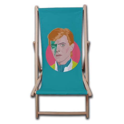 David Bowie - canvas deck chair by SABI KOZ
