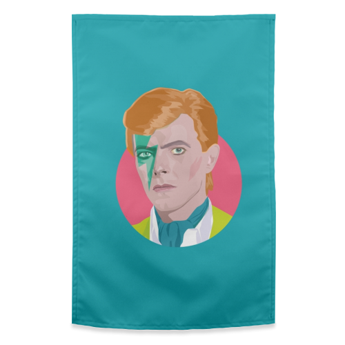 David Bowie - funny tea towel by SABI KOZ