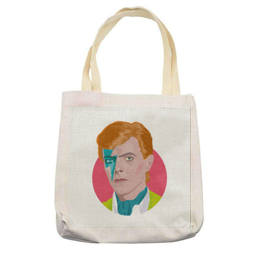 David Bowie - printed tote bag by SABI KOZ