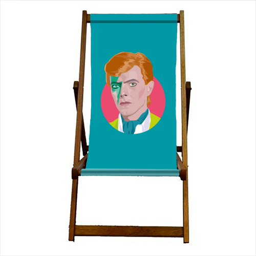 David Bowie - canvas deck chair by SABI KOZ