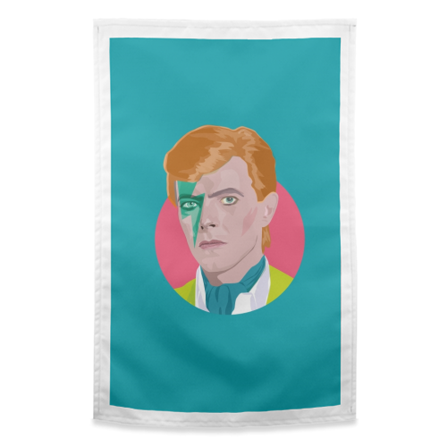 David Bowie - funny tea towel by SABI KOZ