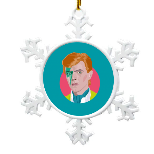 David Bowie - snowflake decoration by SABI KOZ