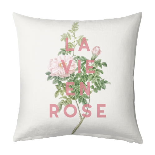 La vie en rose - designed cushion by The 13 Prints
