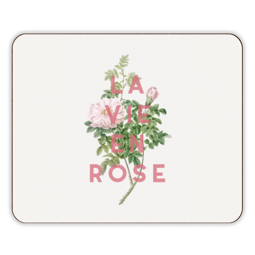 La vie en rose - designer placemat by The 13 Prints