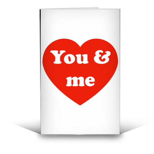 I Love You & Me - funny greeting card by Adam Regester