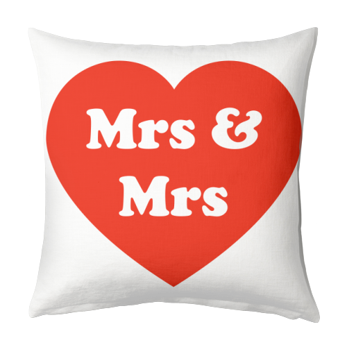 Mrs & Mrs - designed cushion by Adam Regester