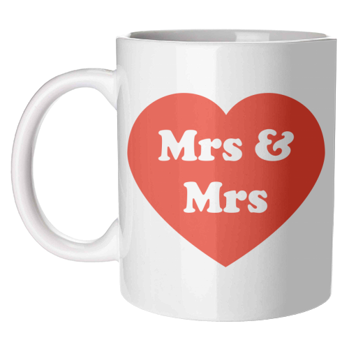 Mrs & Mrs - unique mug by Adam Regester