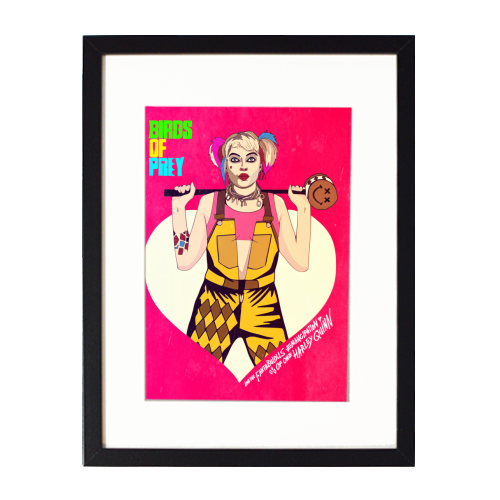 DC Universe - Birds of Prey - Harley Quinn. - framed poster print by Danny Welch