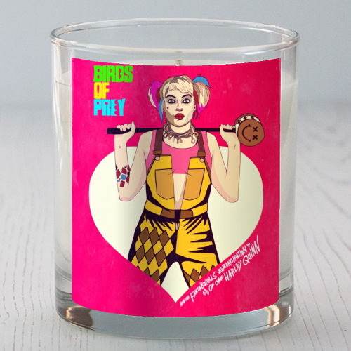 DC Universe - Birds of Prey - Harley Quinn. - scented candle by Danny Welch