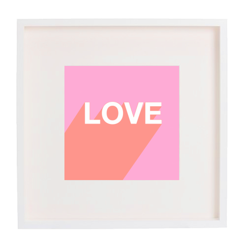 LOVE - framed poster print by Adam Regester