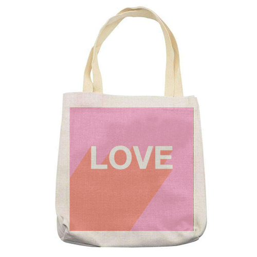 LOVE - printed tote bag by Adam Regester