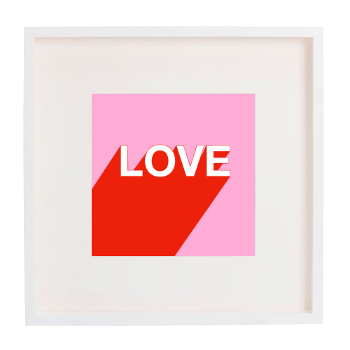 The Word Is Love - framed poster print by Adam Regester