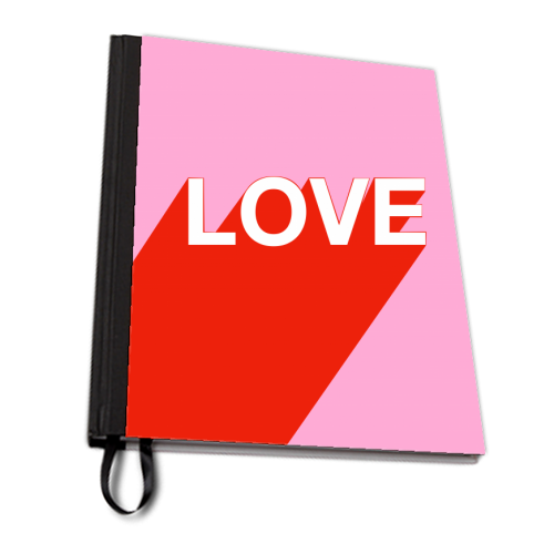 The Word Is Love - personalised A4, A5, A6 notebook by Adam Regester