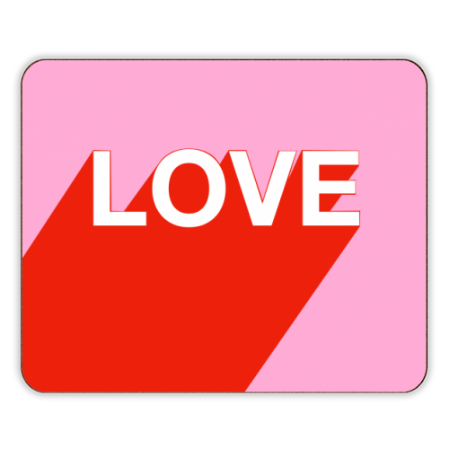 The Word Is Love - designer placemat by Adam Regester