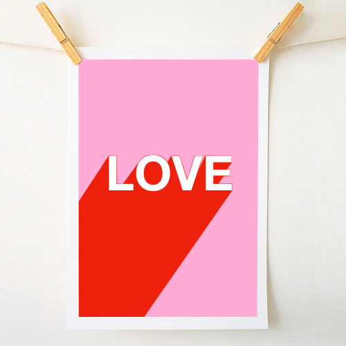 The Word Is Love - A1 - A4 art print by Adam Regester